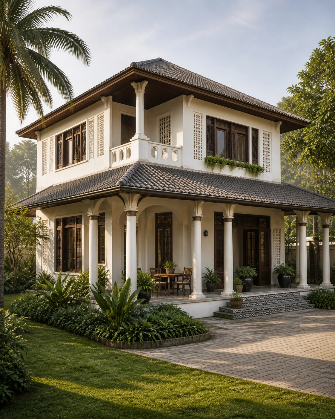 Biệt thự Indochine hiện đại 2 tầng - ảnh thu nhỏ 2