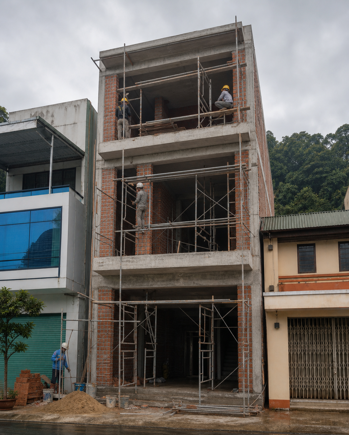 Thi công nhà phố 3 tầng kết hợp kinh doanh - ảnh thu nhỏ 3