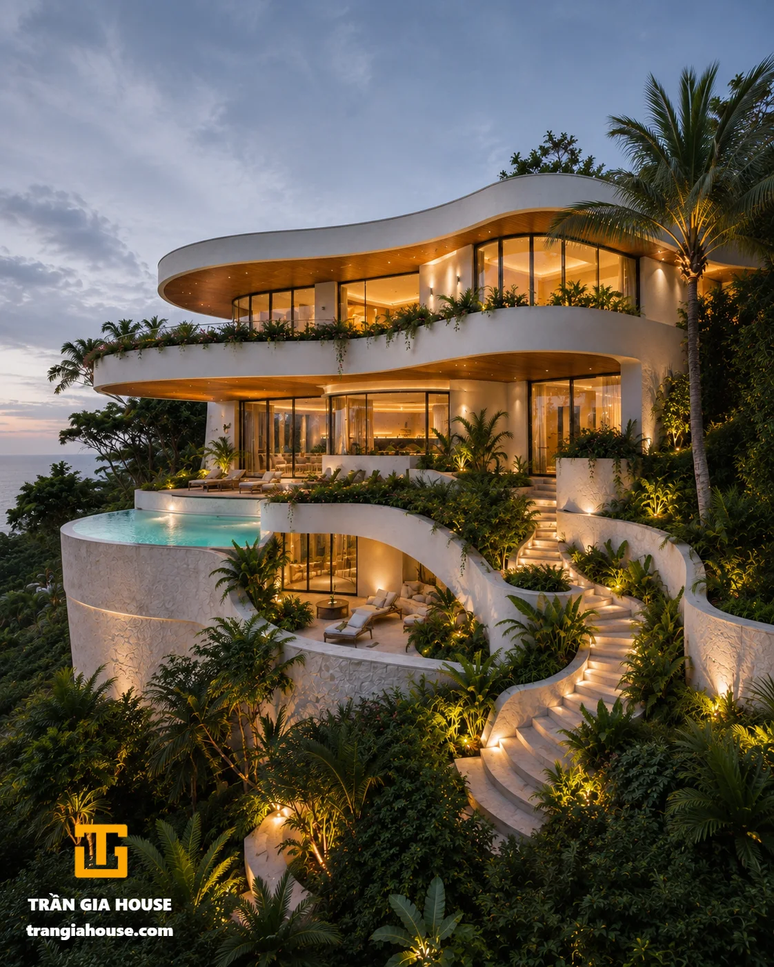 Biệt thự nghỉ dưỡng 3 tầng Organic Luxury ven biển