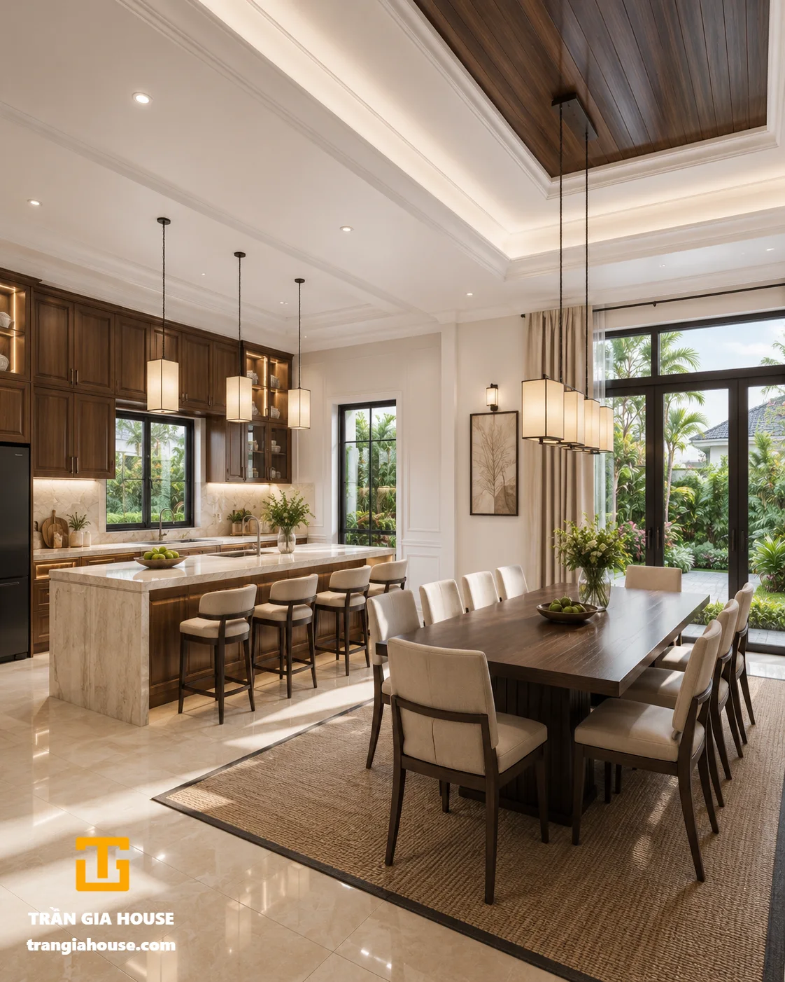 Nhà cấp 4 mái Thái hiện đại có sân vườn - ảnh thu nhỏ 5