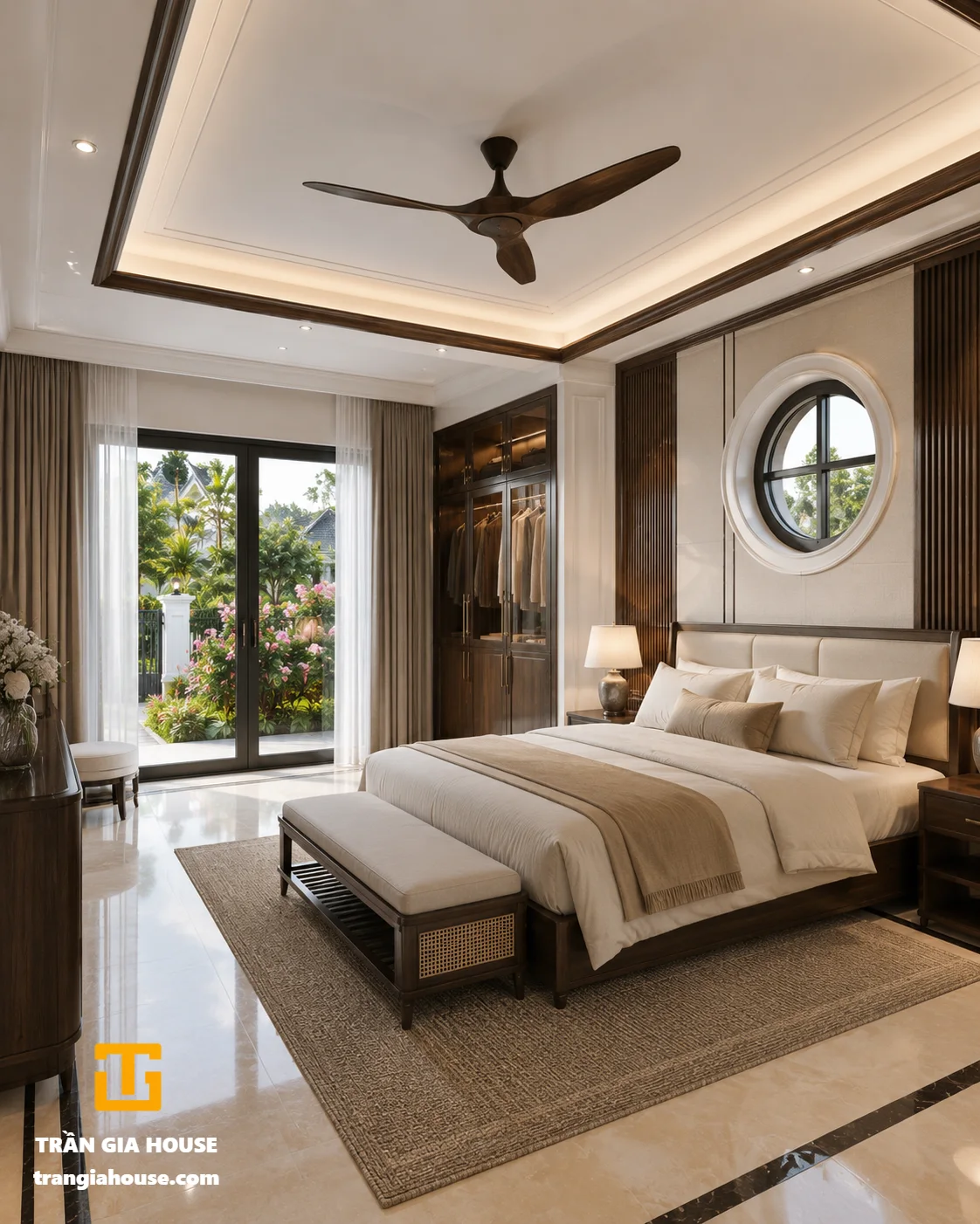 Nhà cấp 4 mái Thái hiện đại có sân vườn - ảnh thu nhỏ 6