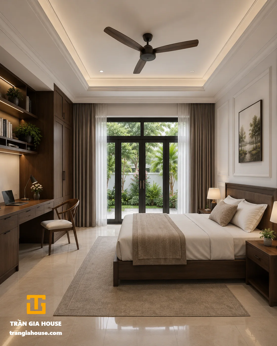 Nhà cấp 4 mái Thái hiện đại có sân vườn - ảnh thu nhỏ 7