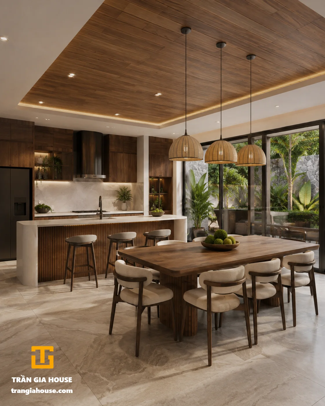 Nhà phố 3 tầng Organic Modern có sân thượng xanh - ảnh thu nhỏ 5