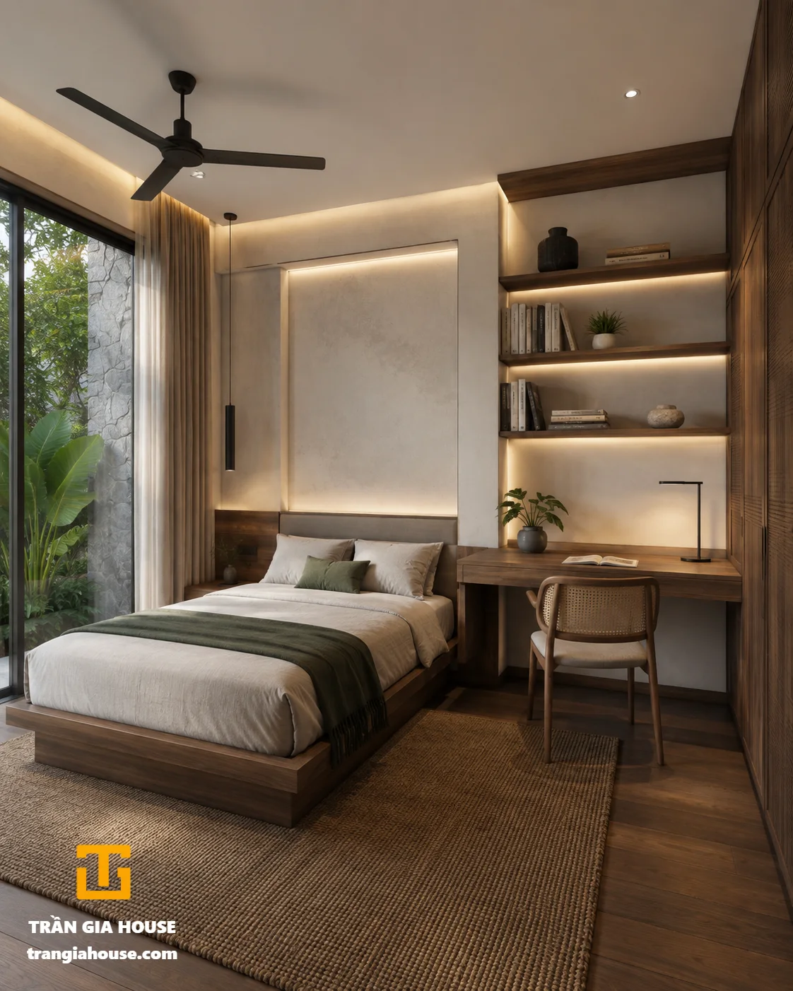 Nhà phố 3 tầng Organic Modern có sân thượng xanh - ảnh thu nhỏ 7