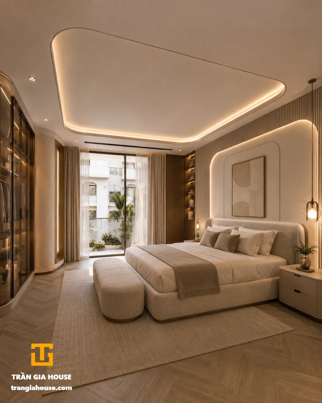 Nhà phố 2 tầng hiện đại với đường cong mềm mại - ảnh thu nhỏ 6