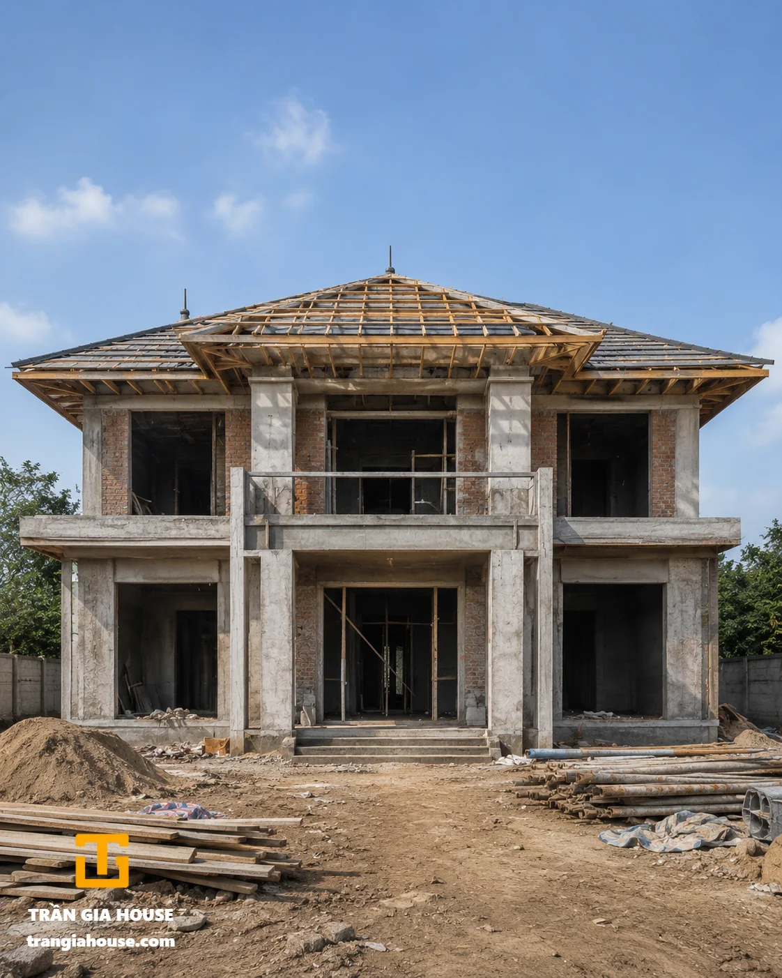 Biệt thự 2 tầng mái nhật - ảnh thu nhỏ 6