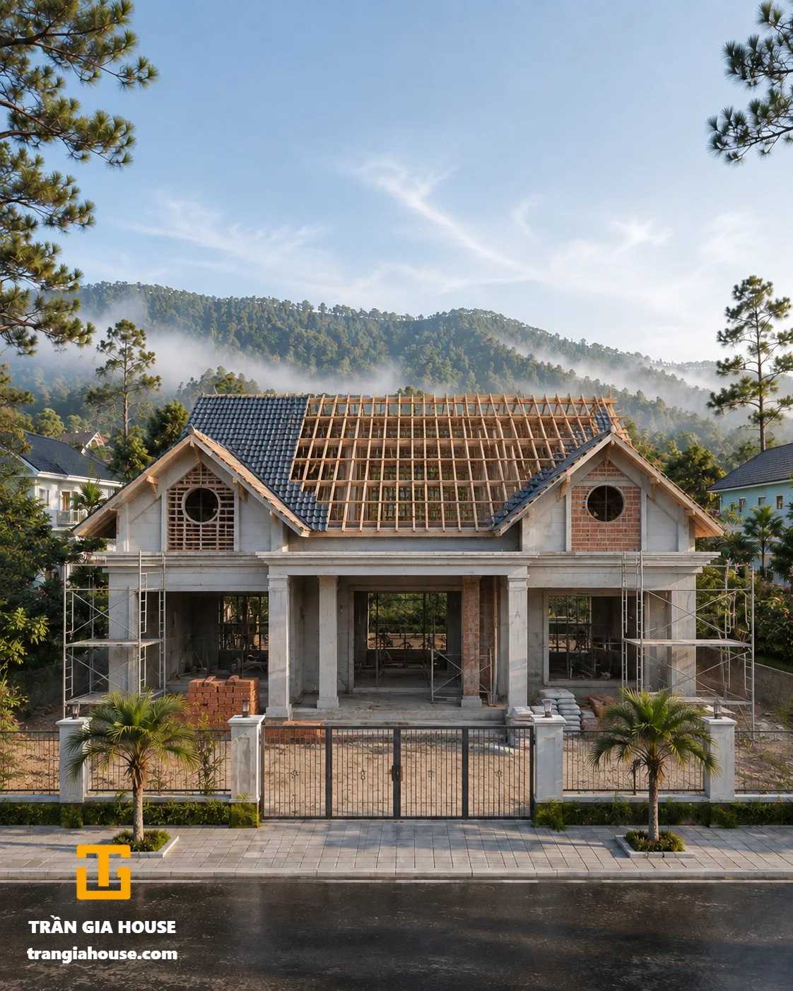 Nhà cấp 4 mái Thái hiện đại - ảnh thu nhỏ 4