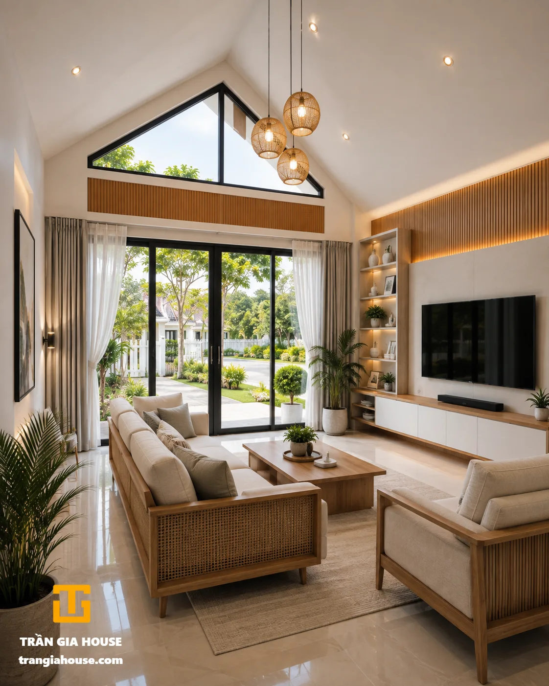 nhà cấp 4 mái dốc hiện đại - ảnh thu nhỏ 4