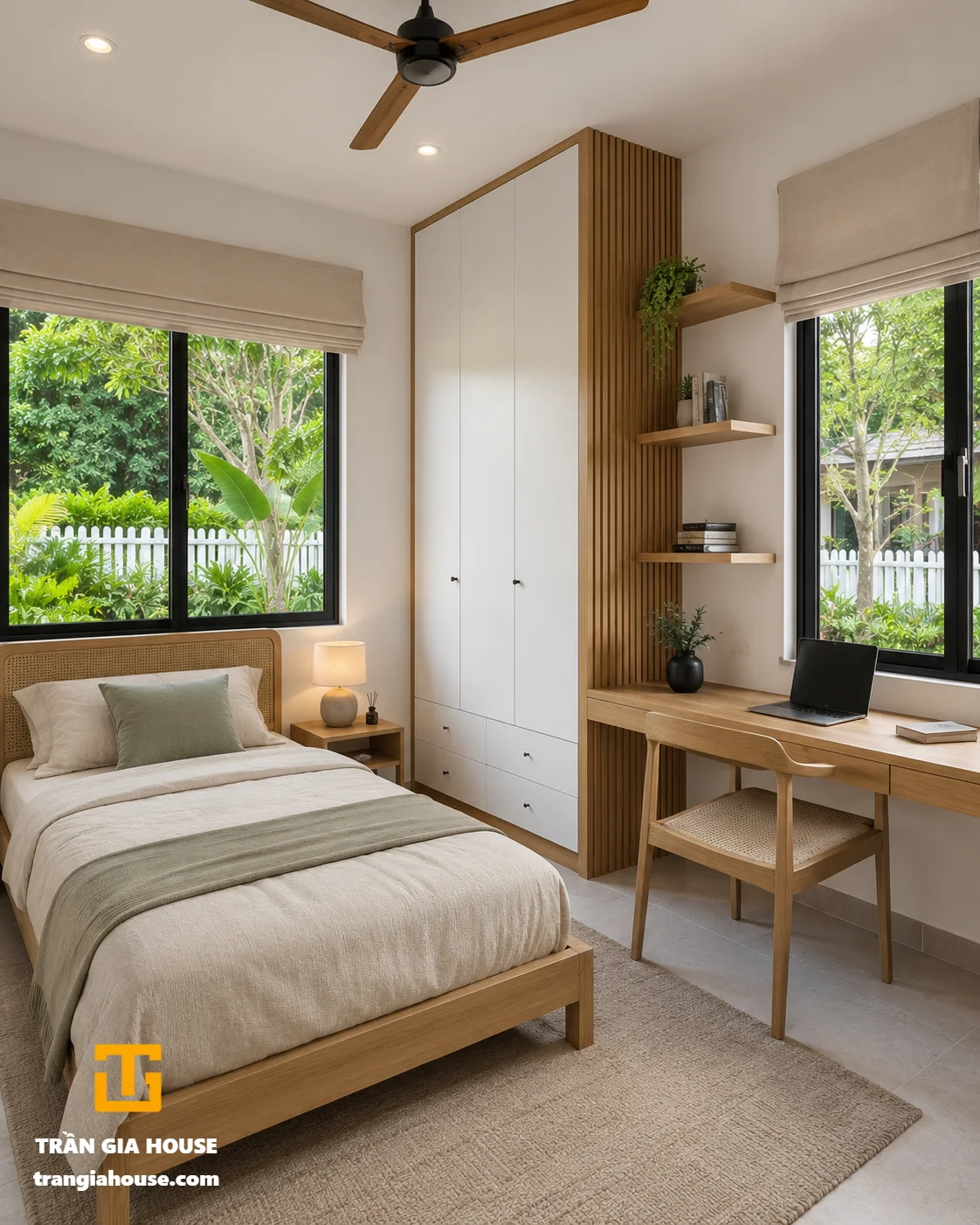 nhà cấp 4 mái dốc hiện đại - ảnh thu nhỏ 7